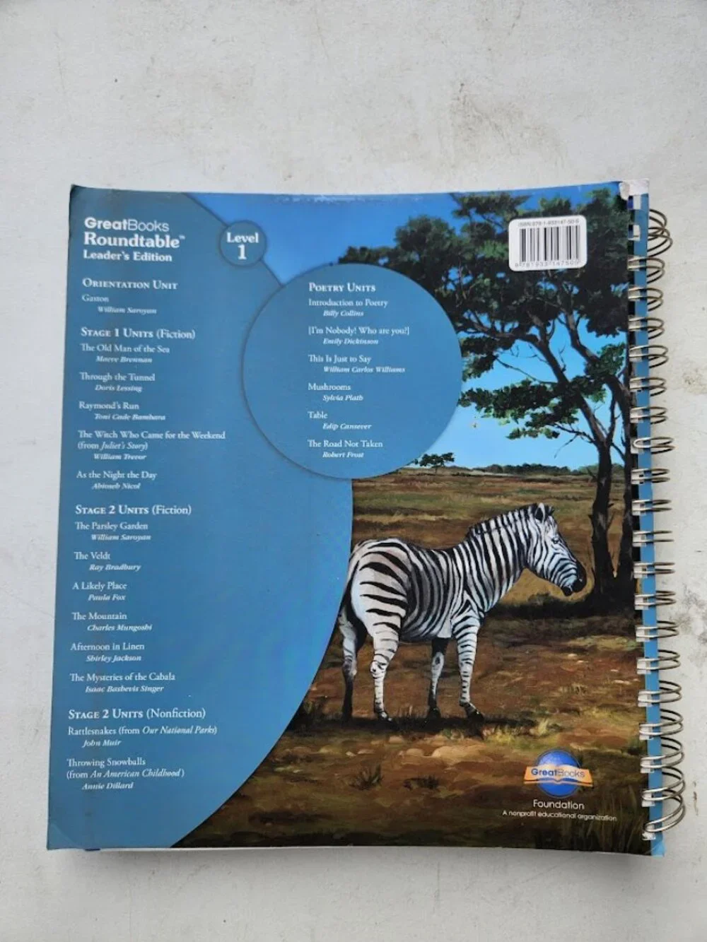 Great Books Roundtable Leader's Edition Level 1 California Teacher Edition Book